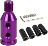 X AUTOHAUX M12 X 1.25 Car Universal Purple Gear Shift Knob Adapter for Non Threaded Shifter