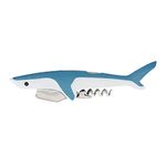 TrueZoo Shark Corkscrew, Soft Touch Double-Hinged Waiter's Style Corkscrew Wine Bottle Opener, Gift for Wine Lovers and Animal Lovers