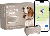 Tractive Smart Dog Tracker | 2025 Edition | Real-time GPS Tracking | Escape & Health Alerts | Vitals Monitoring | Market Leader (Brown)