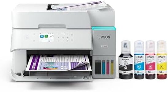 Epson EcoTank ET-3943 Wireless All-in-One Colour Supertank Printer with up to 3 Years of Ink, Refillable Tanks, Perfect for Home Office, 17 PPM, 2.4" Colour Screen, Auto Document Feeder – White