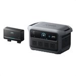 Anker SOLIX C2000 Gen 2 Portable Power Station with Alternator Charger, 2400W (Peak 4000W) Solar Generator, 2048Wh LiFePO4 Battery, Fast Charge 100% in 58 Min, for 99% of RVs & Gas Vehicles