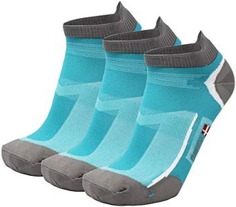 Low-Cut Pro Running Socks (Caribbean Blue 3 Pairs, US Women 8-10 // US Men 6.5-8.5)