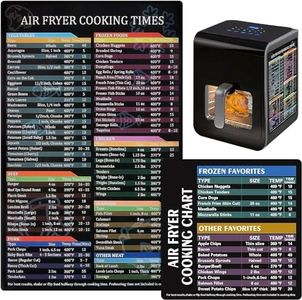 Air Fryer Cheat Sheet Magnetic Air Fryer Cooking Times Chart Magnet Cheat Sheet Set Air Fryer Accessories Cook Book Recipe Card Meat Temp Guide for Airfryer Oven Cooking Pot Kitchen Appliances 2 Pack