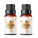 Aroma Energy | Amber Fragrance Oil 20ml (2 x 10ml) - Highly Scented Oil for Making Candle, Soap, Wax Melt, Diffuser etc