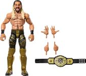 Mattel WWE Elite Action Figure & Accessories, 6-inch Collectible Seth Rollins with 25 Articulation Points, Life-Like Look & Swappable Hands