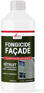 Fongicide, concentré anti dépôt vert, pour murs, façade, élimine, algues et lichens, anti-mousse - 1 L (jusqu'à 250 m²) - ARCANE INDUSTRIES