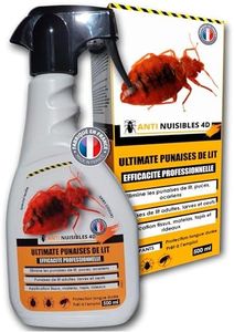 ANTI PUNAISES DE LIT - PUNAISE DE LIT TRAITEMENT CHOC - INSECTICIDE CHOC PUNAISE DE LIT, ACARIENS, PUCES, SPECIAL TEXTILES - RÉPULSIF & PRÉVENTION DE LA VALISE POUR VOYAGE