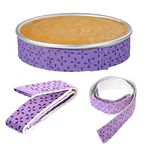 Angzhili 2Pcs Bake Even Strip,Cake Pan Baking Strips,Baking Tray Protection Strap Anti Deformation,Cake Fixing Belt Cake Tools for Cakes and Brownies