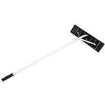 Snow Remover Brush,Snow Rakes,Winter Lightweight Shovel Snow Roof Rake,Scraping Shovel Retractable Wheel Scraper Durable for Roof Snow Removal(Color:black)