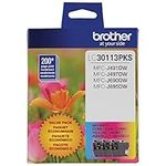 Brother Genuine LC30113PKS Standard Yield Cyan/Magenta/Yellow Ink Cartridge Set