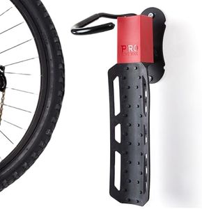 PRO BIKE TOOL Swivel Bike Wall Hanger - Supporto di stoccaggio Verticale al Coperto per 1 Bicicletta in Garage o in casa - Rack per Biciclette - Gancio per Biciclette (2 Pack)