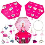 Barbie Advent Calendar 2023 Jewellery Box Advent Calendar For Girls with Bracelet and Charms, Barbie Gifts for Girls