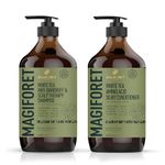 MagiForet Anti-dandruff & Scalp Treatment Shampoo + Conditioner Set (500ml *2) For Dry, Flaky scalps, Help Clear Flakes, Leave Dry, Itchy Scalps Feeling Soothed