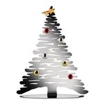 Alessi Christmas Ornament, Steel, Grey, 35.5 x 14 x 45 cm