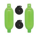 Extreme Max Standard 3006.7602 BoatTector Inflatable Fender Value 2-Pack-6.5" x 22", Neon Green