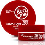 RedOne Hair Styling Aqua Wax Red 150 ml | Edge Control | Hair Gel Wax | Ultra Hold | Strawberry Scent | Men & Women Hair Wax | Maximum Control