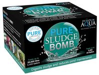 Evolution Aqua Pure Sludge Bomb Pond Sludge Remover – Natural Sludge Buster for Pond Clear Water Treatment, Bacteria Balls Cleaner Pond Bomb for Fish Ponds | 1 Gel Ball Treats 20,000 litres