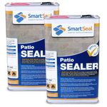 Smartseal Patio Sealer - Protects Concrete Precast Slabs, Flagstone, Paving. A Wet look patio with our Premium Patio Sealant. Easy To Apply, Stain Resistant, Concrete Sealer. Matt Finish (2 X 5 Litre)