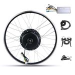 PANDA CYCLE 26" 27.5'' 700C- 36V 48V 500W/1500W/2000W Electronic Bike Conversion Kit, Front & Rea Wheel Electric Bike Motor Conversion Kit, with waterproof LCD3 Display (48V 2000W Rear 26in)