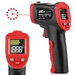 Color Display Infrared Thermometer (NOT for Human), Digital Thermometer, Temperature Gun with Alarm Function for Cooking, Fridge, Laser IR Temperature Thermometer -58℉～752℉(-50℃～400℃) Red