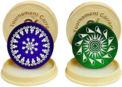 Escobar Standard Size Carrom Tournament Striker with Smooth Surface (Pack of 2, Multi),for 24 months and up
