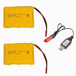 CBB 6V 900mAh AA NID-CD Battery Pack with JST Plug for New Huina 540 Dump 520 RC Bulldozer RC Excavator RC Toys 2 Pack