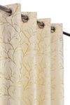 FABDRAPE Heavy Velvet Fabric Luxury Looks Room Darkening Curtains 5 Feet for Window, Cream, Pack of 2 Pieces