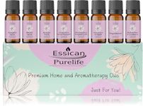 Essican Purelife Autumnal Fragrance Oil Set 8 x 10ml Fragrance Oil Set for Humidifier, Wax Melt Fragrance Oil, Candle Making, Soaps, Perfume Fragrance Set, Autumn Fruits, Aromatherapy Oils Gifts Set