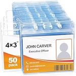 50 Pcs Clear Plastic Extra Thick Ho