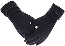 Outrip Womens Lady Winter Warm Gloves Touch Screen Phone Windproof Lined Thick Gloves (Black)(Size: M)