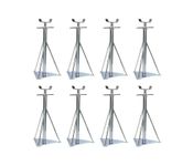 Mystatic Large Axle Stand for Static Caravan & Mobile Home - Adjustable Height Support Stands for Siting Chassis - High-Strength Steel Material Axle Stand - Number of 8 Stands - Size 14.5" - 18.5"