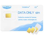 EIOTCLUB Sim Card, Data Only Sim Card for 4G Camera, 4G Wifi Router, Trail Camera, GPS Tracker, Compatible with Vodafone, 3, and O2 Networks, Pay As You Go, No Contract, No Credit Check