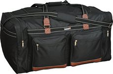 foolsGold Extra Large 120L Holdall Travel Duffle Bag in Black