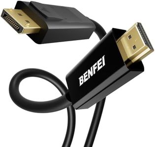 BENFEI 4K Cable DisplayPort a HDMI 1.8M, Cable DisplayPort a HDMI unidireccional chapado en oro para Lenovo, HP, ASUS, Dell y otras marcas