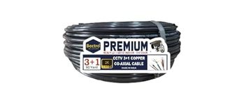 Bectro 3+1 CCTV Coaxial Cable 90 Yard (82 Meter) Black LD Coated Premium and Heavy Quality for Extreme & Ideal outdoor & Indoor Purposes