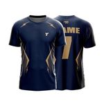 YOURJERSEY IPL Jersey Gujrat 2024 with Customized Name & Number (28- (8-10 Year)) Blue