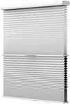 Day Night Cellular Shades Cordless, Blackout/Light Filtering Double Honeycomb Shade for Window, Top Down Bottom Up 2 Blinds in 1 Custom Accordion Blind for Home, Office(White, Custom Size)