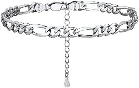 PROSILVER Sterling Silver Anklets For Women Ankle Bracelet Foot Chain Anklet