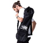 U/C Skateboard Backpack Bag with Adjustable 2 Shoulder Straps，Foldable Water Proof Skateboard Carry Bags for Travel，Black Nylon Electric Skaeteboard Bag