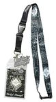 Harry Potter Mischief Managed Marauders Map ID Lanyard Badge Holder With 2" Rubber Charm Pendant And Collectible Sticker