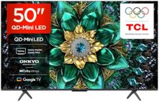 TCL 50Q6C-UK QD-Mini LED TV, 4K HDR Premium 1000nits, Smart TV Powered by Google TV (Dolby Vision IQ & Atmos, 144Hz Motion Clarity Pro,2025 Model)