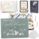 Premium Extra Large Wooden Flower Press Artistry Kit with Nature Journal | 6-Layer, 8 x 11 Inch Flower Pressing Kit for Adults with Extra Blotting Paper, Scissors, Tweezers and Bonus Ebook