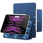 ESR Rebound Magnetic Case Compatible with iPad Pro 12.9 Inch (2022/2021/2020, 6th/5th/4th Gen), Convenient Magnetic Attachment, Two-Way Stand, Full Pencil 2 Support, Auto Sleep/Wake, Navy Blue