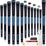 SAPLIZE Classic Rubber Golf Grips, High Feedback, Non-Slip– 13 Grips with All Kits, Available in Mid/Standard Sizes, 4 Colors Optional, CC01 Golf Club Grips