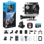 AKASO EK7000 4K30FPS 20MP Action Camera 98FT Waterproof Camera Ultra HD Underwater Camera Support External Microphone with 64GB microSDXC U3 Memory Card (Bundle)