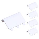 Demiawaking 5Pcs Replacement Battery Cover Door Lid for XBOX One Wireless Controller (White)