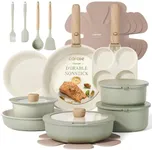 CAROTE 25pcs Pots and Pans Set Non 