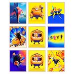 BigWig Prints Despicable Me 4 Movie Posters - Despicable Me Poster, Despicable Me Party Decorations, Despicable Me Birthday Party Decorations, Despicable Me Decorations - Unframed Set of 9 (8x10)