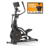 Flexnest Elliptical Flextrainer+ Cross Trainer with Tablet Holder | 50+ Virtual Walks | Cardio Training | Home Workout | Gym Workout | Full Body Workout |(Black)