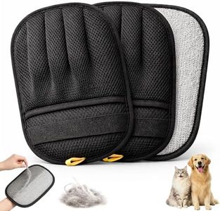 Wolfster 2 Pack Pet Hair Removal Gloves for Dogs & Cats, Electrostatic